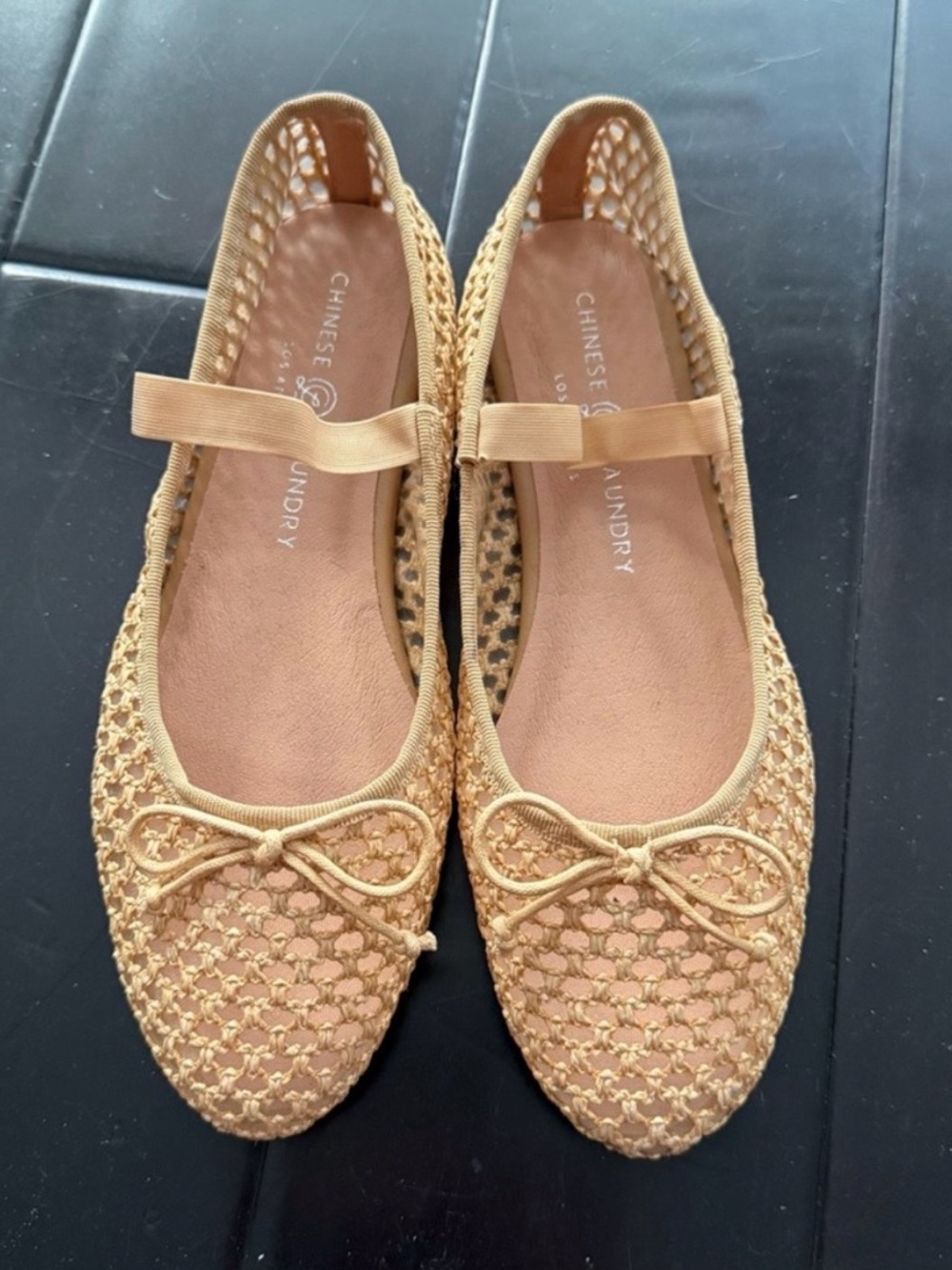 NWOT Chinese Laundry Woven Mesh Audrey Slip On Ballet Flats